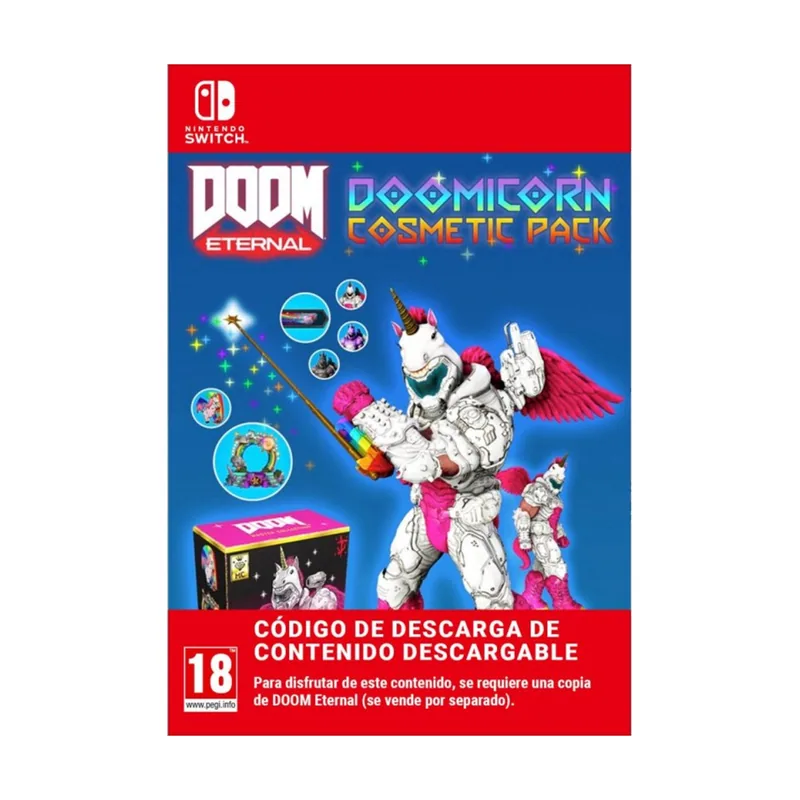 Nintendo DOOM Eternal Pack Cosmético DOOMicorn Master Collection Switch