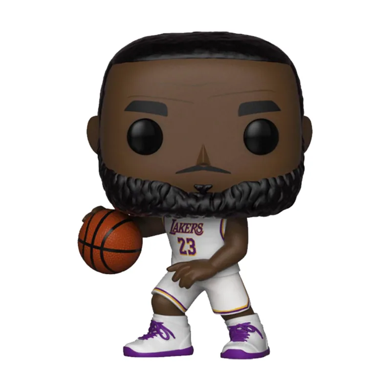 Funko Figura POP! LeBron James con Uniforme Blanco NBA 9 cm