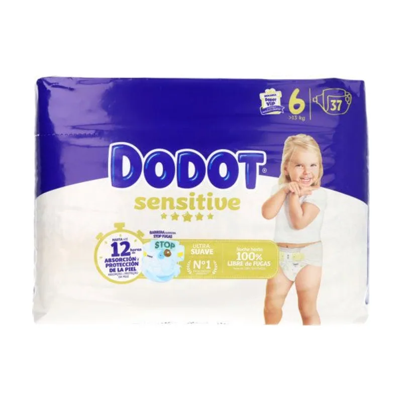 Dodot Sensitive Value Pack Talla 6 37 unidades
