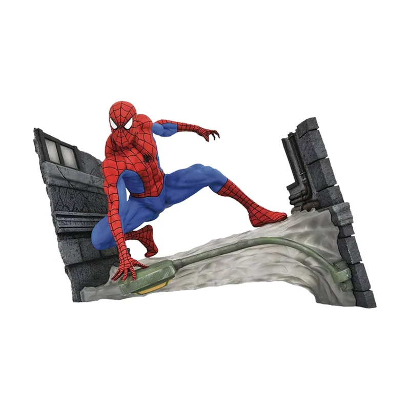 Diamond Select Toys Figura Webbing Spiderman Marvel Comic Re Run 18 Cm
