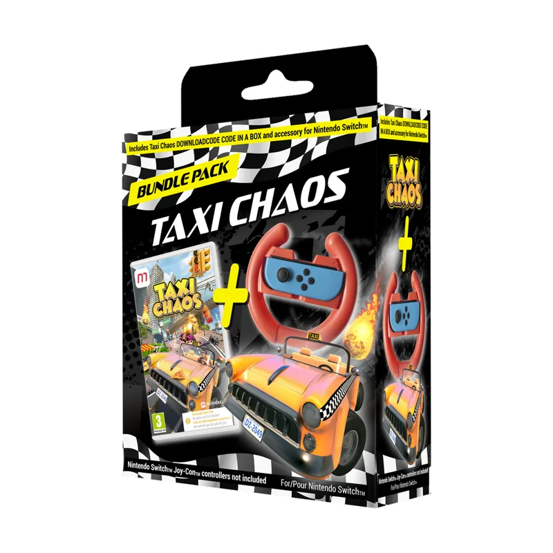 Mindscape Taxi Chaos Pack Racing Wheel Switch