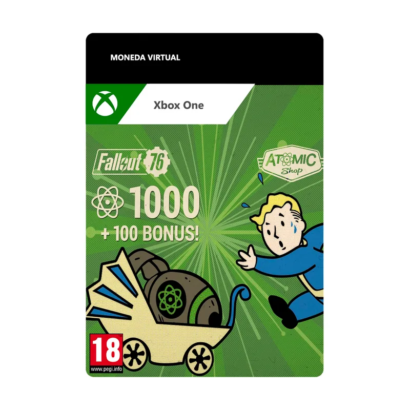 Bethesda Fallout 76 1000 átomos + 100 extra Xbox One