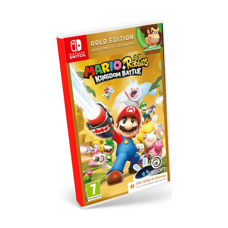 Ubisoft Mario + Rabbids Kingdom Battle Edición Gold Código de descarga) Switch