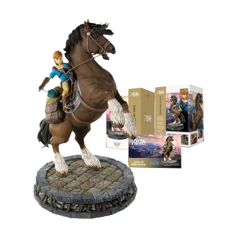 First 4 Figures Figura Link Horseback Estatua Resina The Legend of Zelda BOTW 56 cm Standard Edition