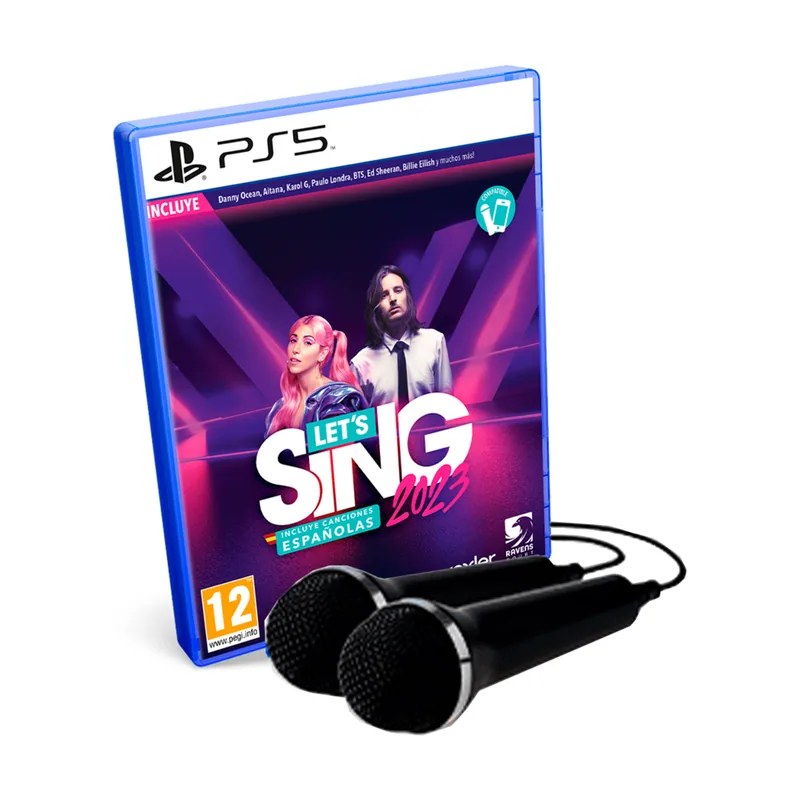 Ravenscourt Let's Sing 2023 Incluye Canciones Españolas + 2 Micros PS5