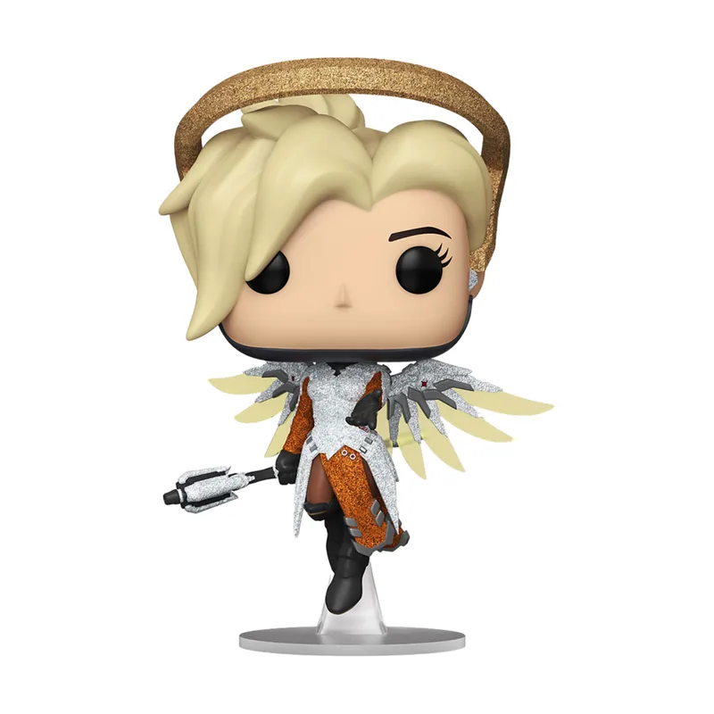 Funko Figura POP! Mercy Overwatch Edición 30 Aniversario Colección Diamante