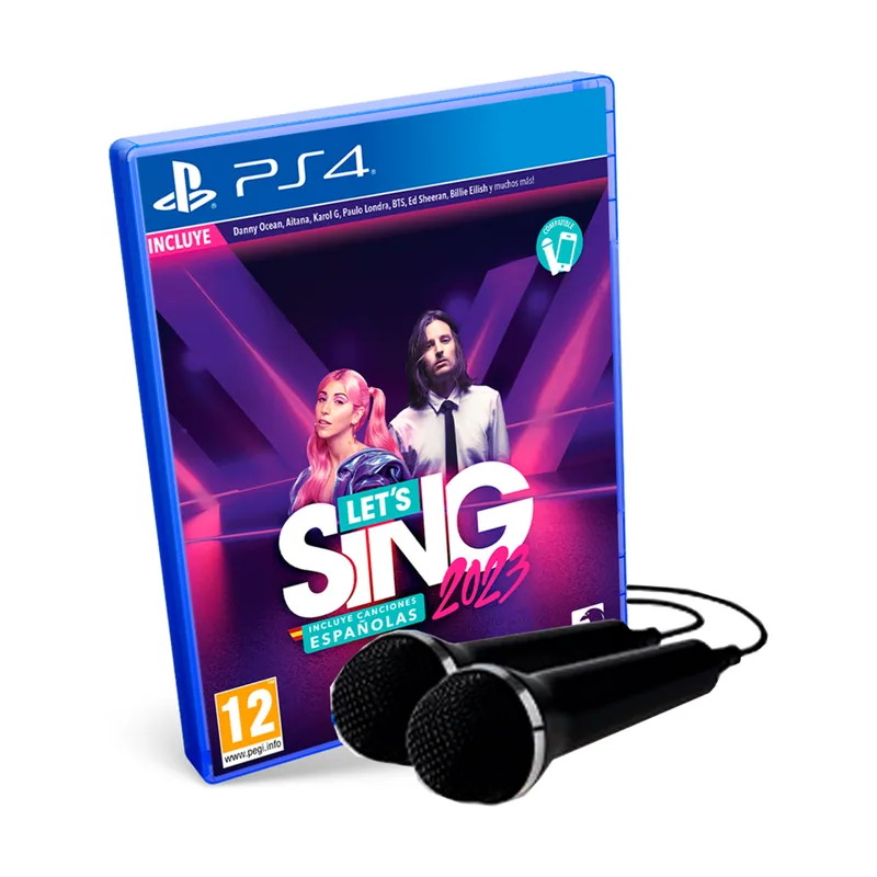 Ravenscourt Let's Sing 2023 Incluye Canciones Españolas + 2 Micros PS4