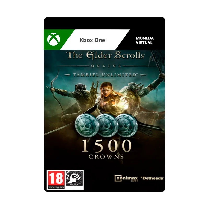 Bethesda The Elder Scrolls Online 1500 Crowns Edición Tamriel Unlimited Xbox One