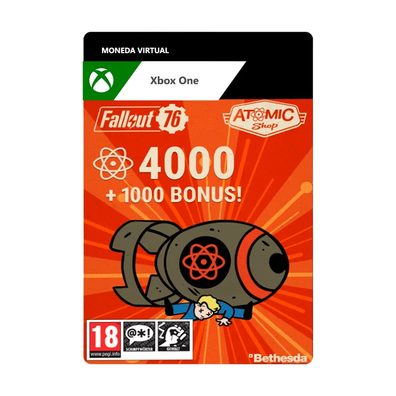 Bethesda Fallout 76 4000 átomos +100 extra Xbox One