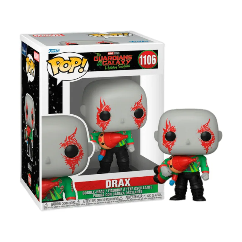 Funko Figura POP! Drax The Guardians Of The Galaxy Holiday Special Marvel