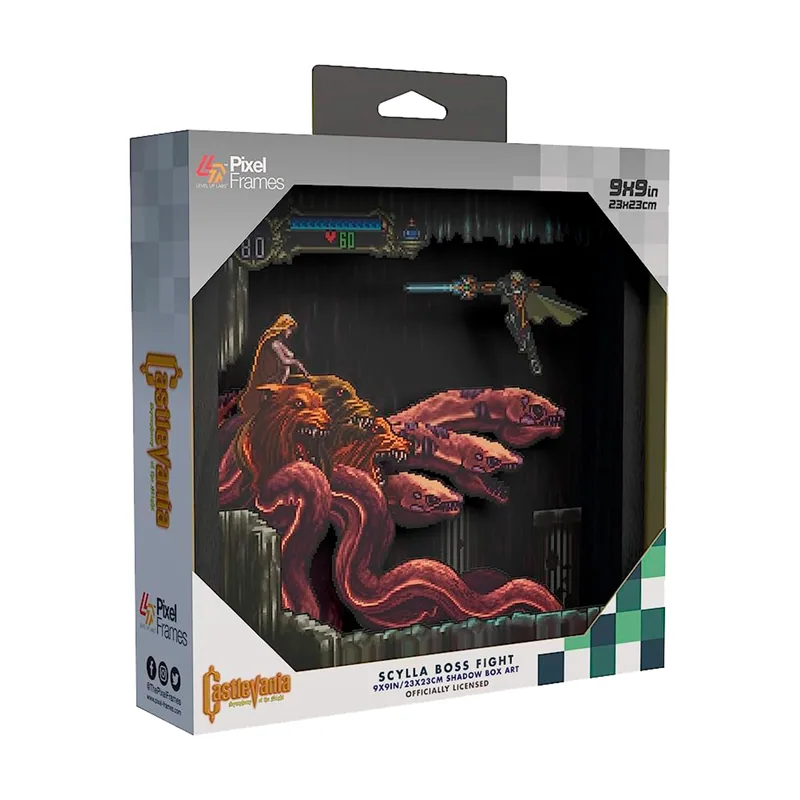 Level Up Labs Pixel Frames Castlevania SOTN Scylla