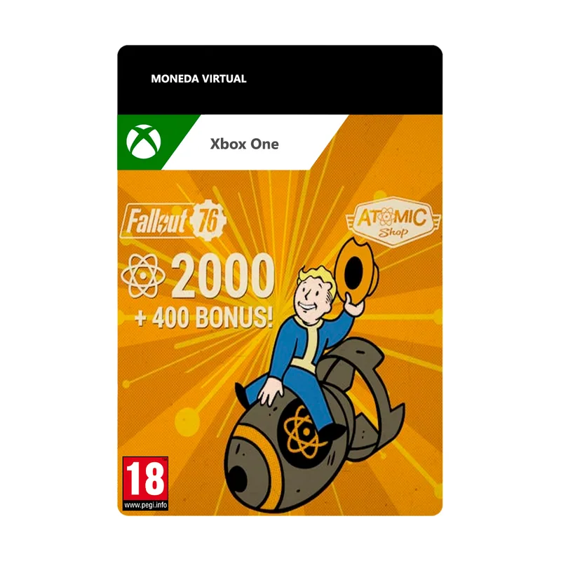 Bethesda Fallout 76 2000 átomos + 400 extra Xbox One