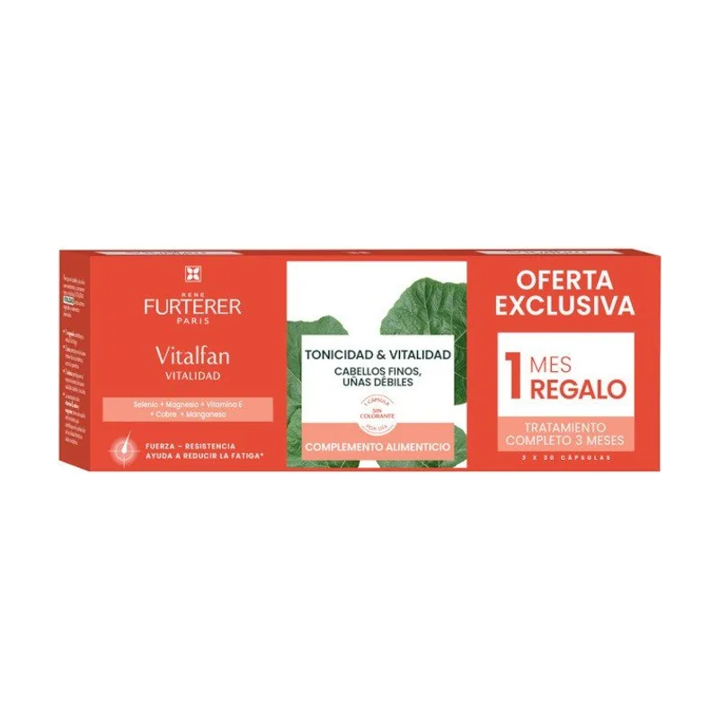 Rene Furterer Vitalfan Vitalidad Cabello y Uñas 3x30 Cápsulas