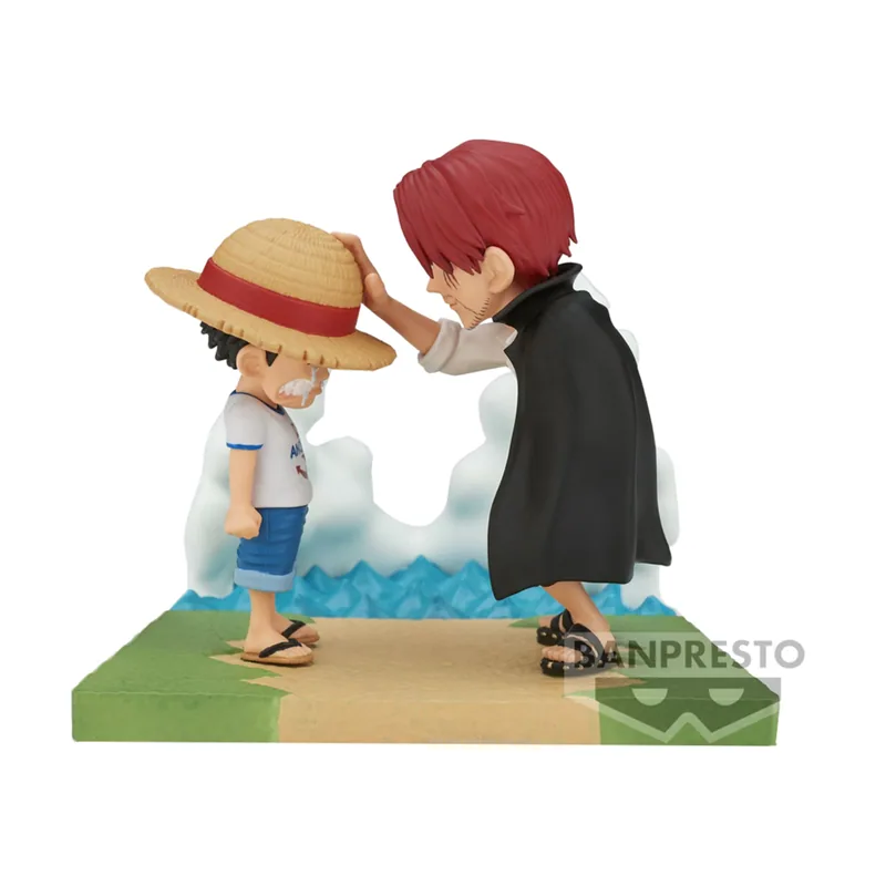 Banpresto Figura Monkey D.Luffy y Shanks One Piece 7cm