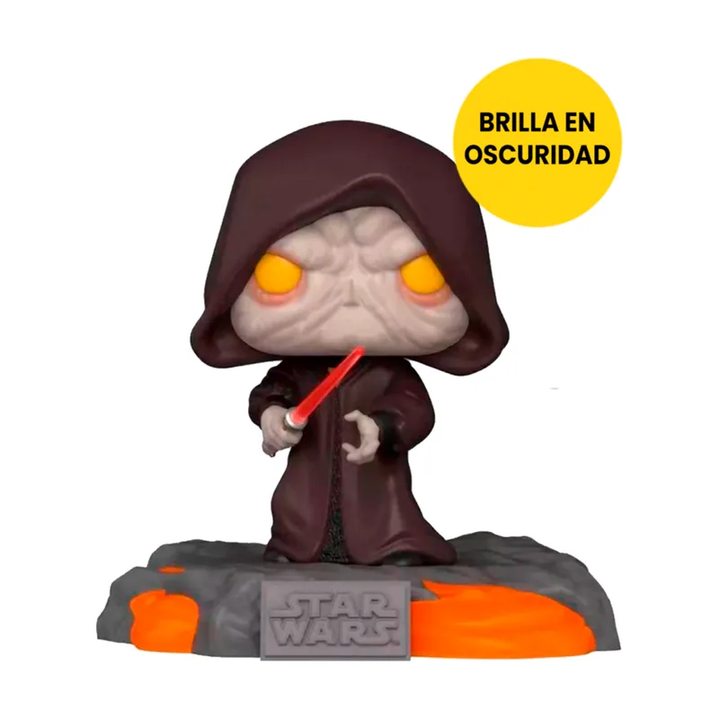 Funko Figura POP! Emperador Star Wars Serie Deluxe Sable Rojo Volumen 1 9 cm