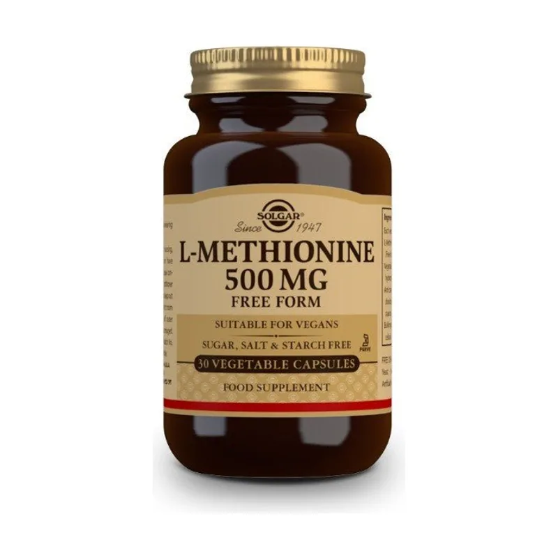 Solgar L-Metionina 500mg 30 Cápsulas Vegetales