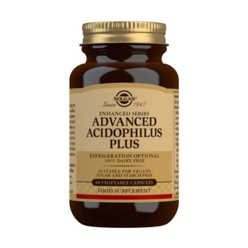 Solgar Acidophilus Plus Avanzado 60 Cápsulas Vegetales