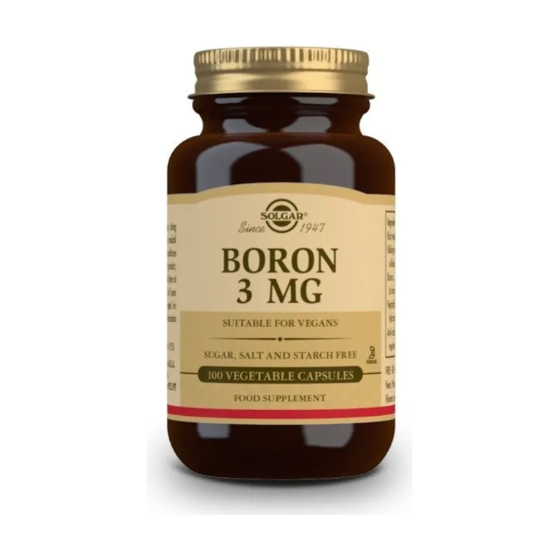 Solgar Boro 3 mg 100 Capsulas Vegetales