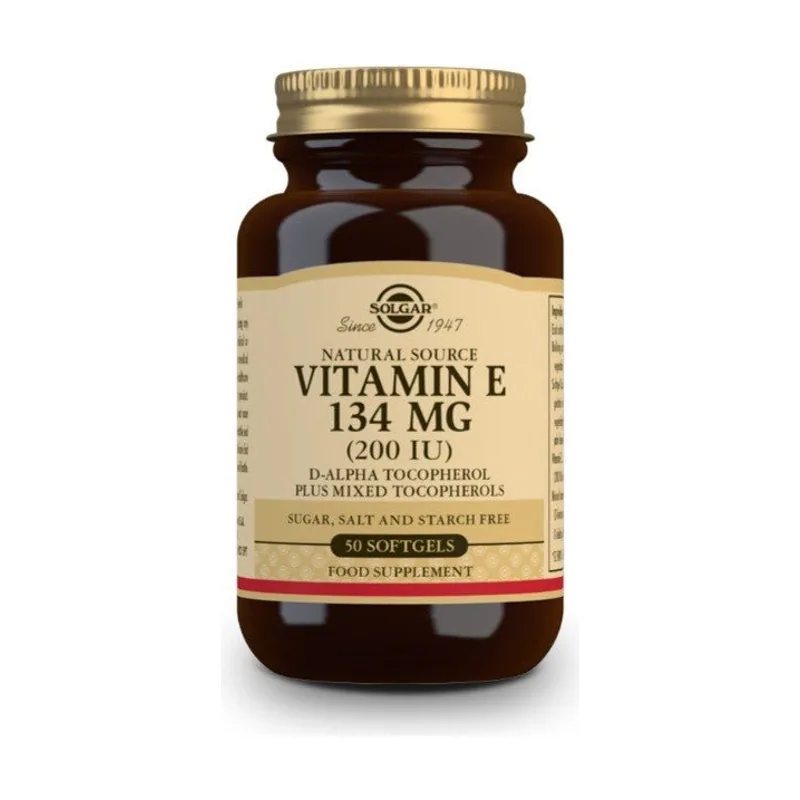 Solgar Vitamina E 200 UI 134mg 50 cápsulas blandas
