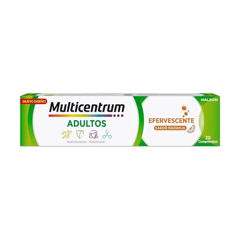 Multicentrum Efervescentes Adultos 20 Comprimidos Sabor