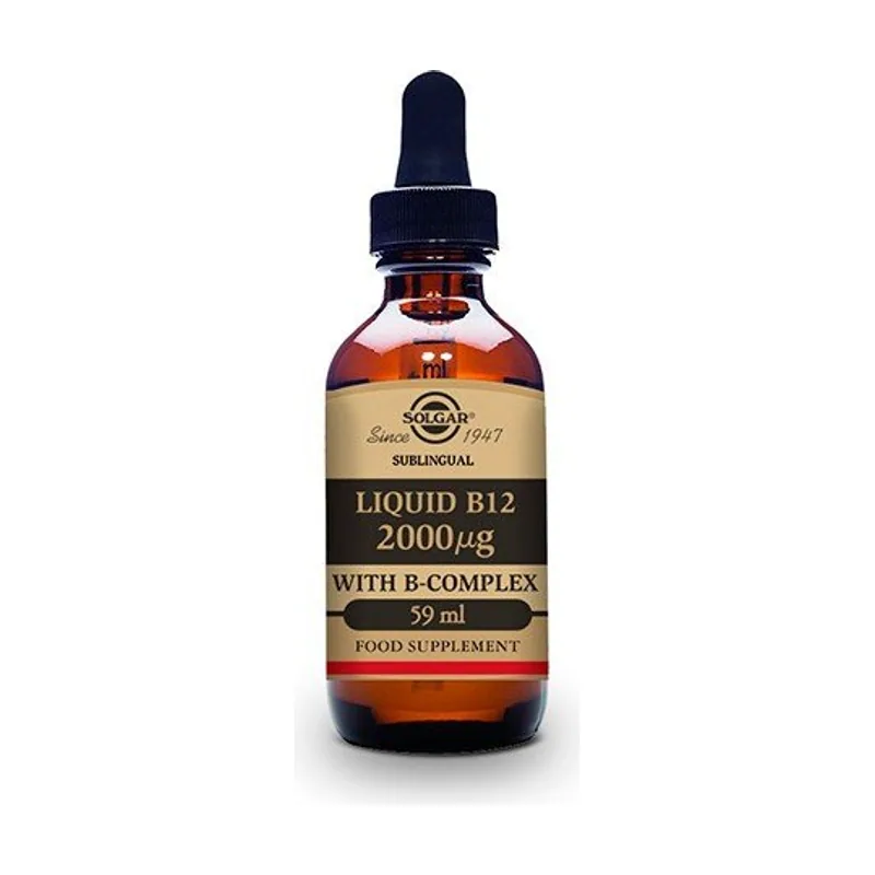 Solgar Vitamina B-12 Líquida con B-Complex 2000µg