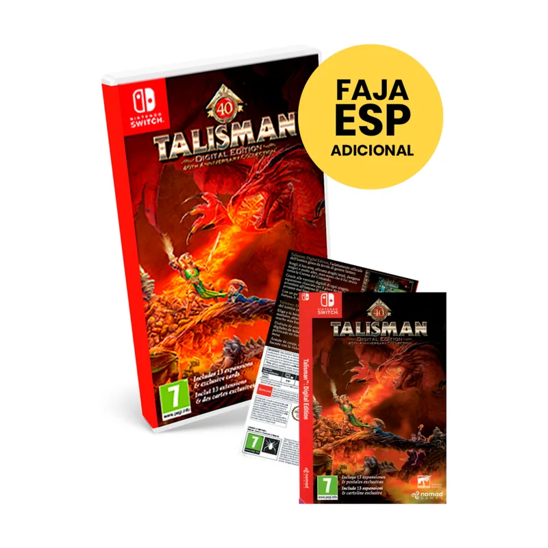 Nomad Games Talisman Colección 40º Aniversario Edición Digital Switch
