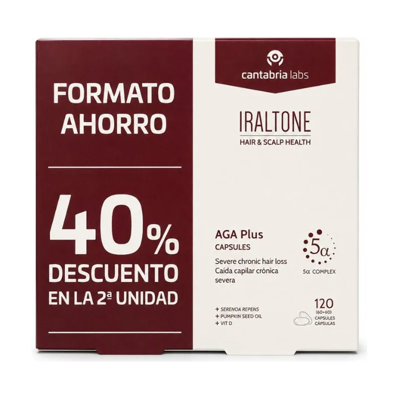 Iraltone Aga Plus Formato Ahorro 120 Cápsulas
