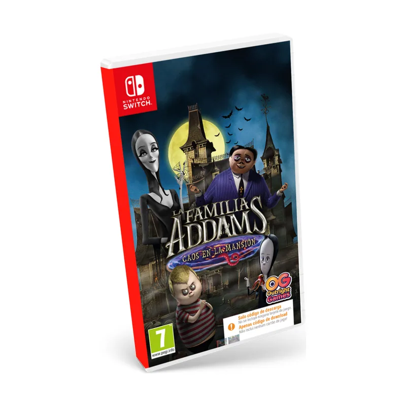 Outright La familia Addams Caos en la mansión Código descarga Switch