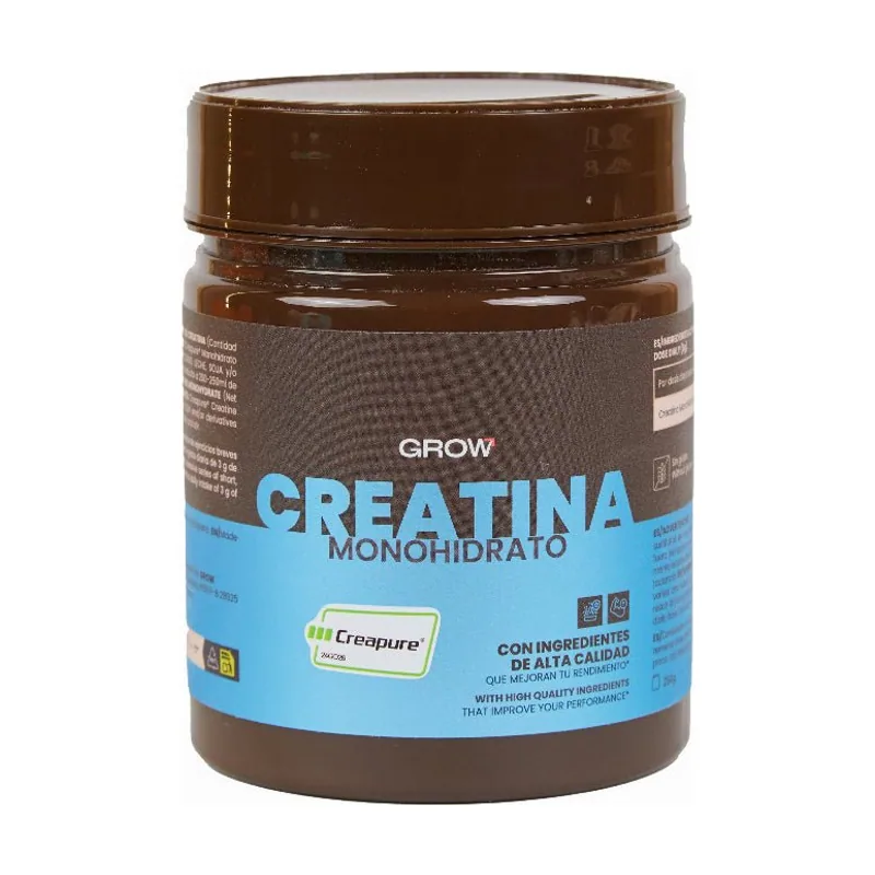 Grow Nutrition Creatina Monohidrato Creapure Suplemento Deportivo 250 g