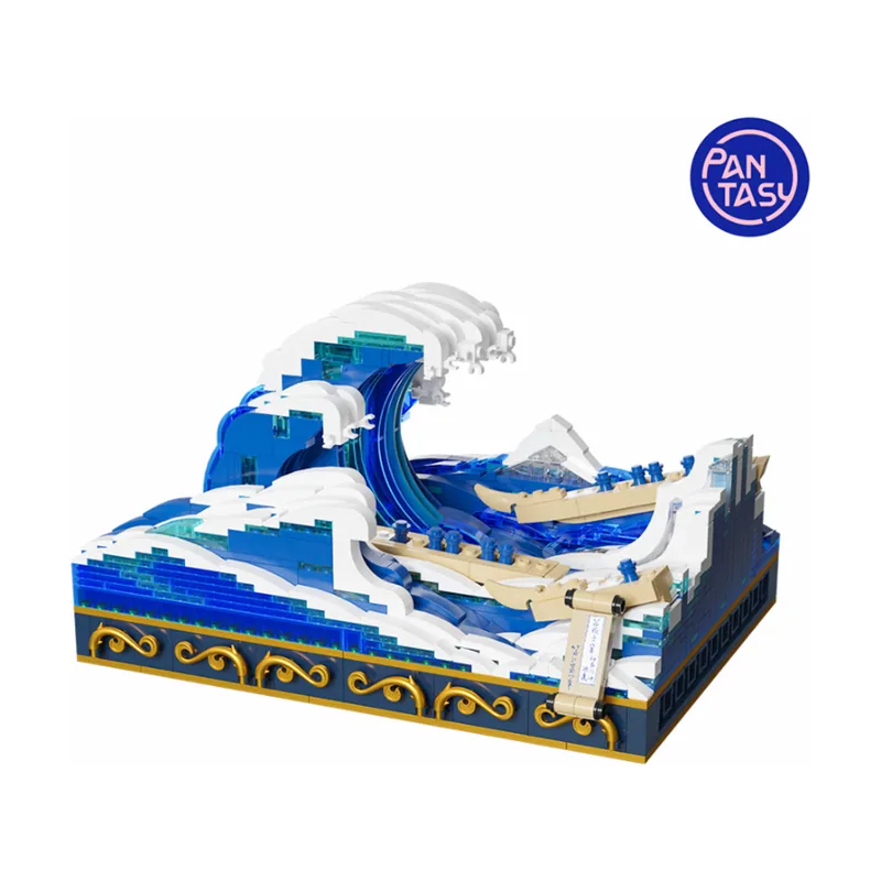 Pantasy Kanagawa Surfing Set Construcción 15 cm Ukiyo-E