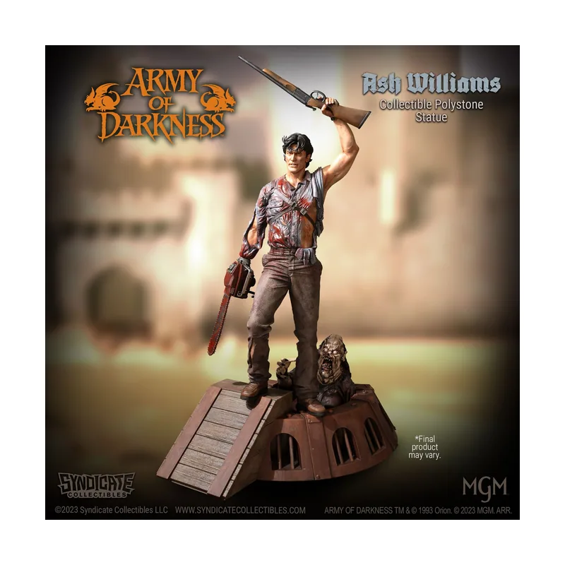 Syndicate Collectibles Estatua Ash Williams 28 cm Army of Darkness Escala 1:10