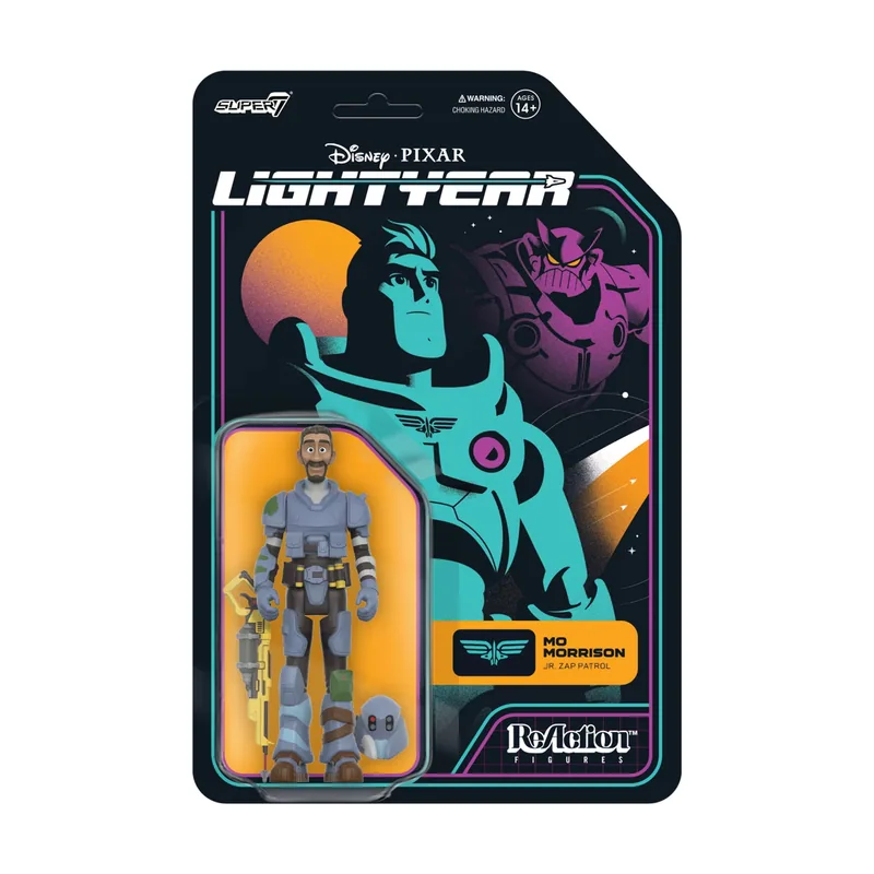 Super 7 Figura Reaction Disney Lightyear Mo Morrison