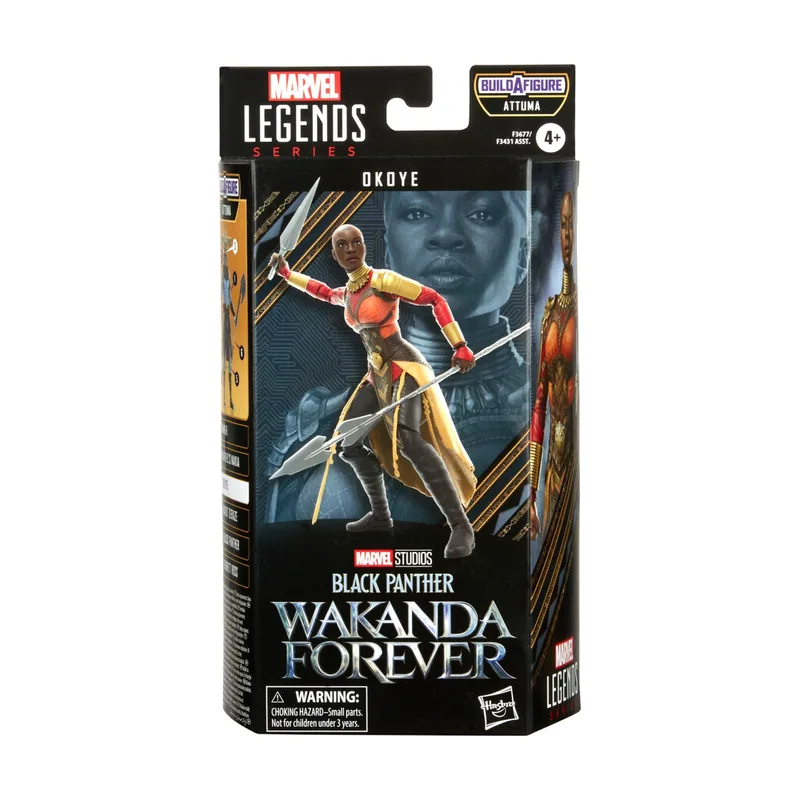 Hasbro Figura Marvel Black Panther Wakanda Forever Okoye Serie Legends