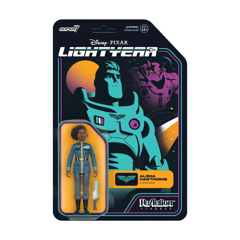 Super 7 Figura Reaction Disney Lightyear Alisha Hawthorne