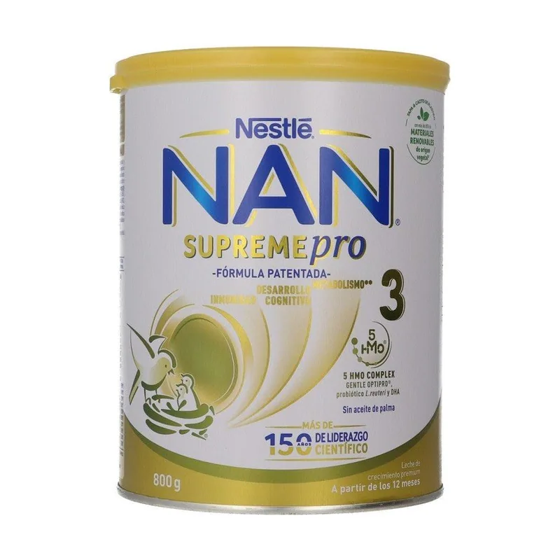 NAN Nestlé NAN Supreme Pro 3 Leche de Crecimiento 800gr