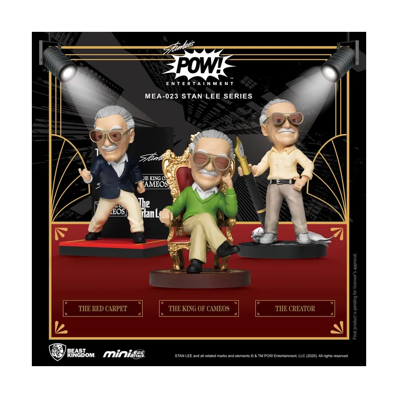 Beast Kingdom Marvel Stan Lee Set De 3 Serie