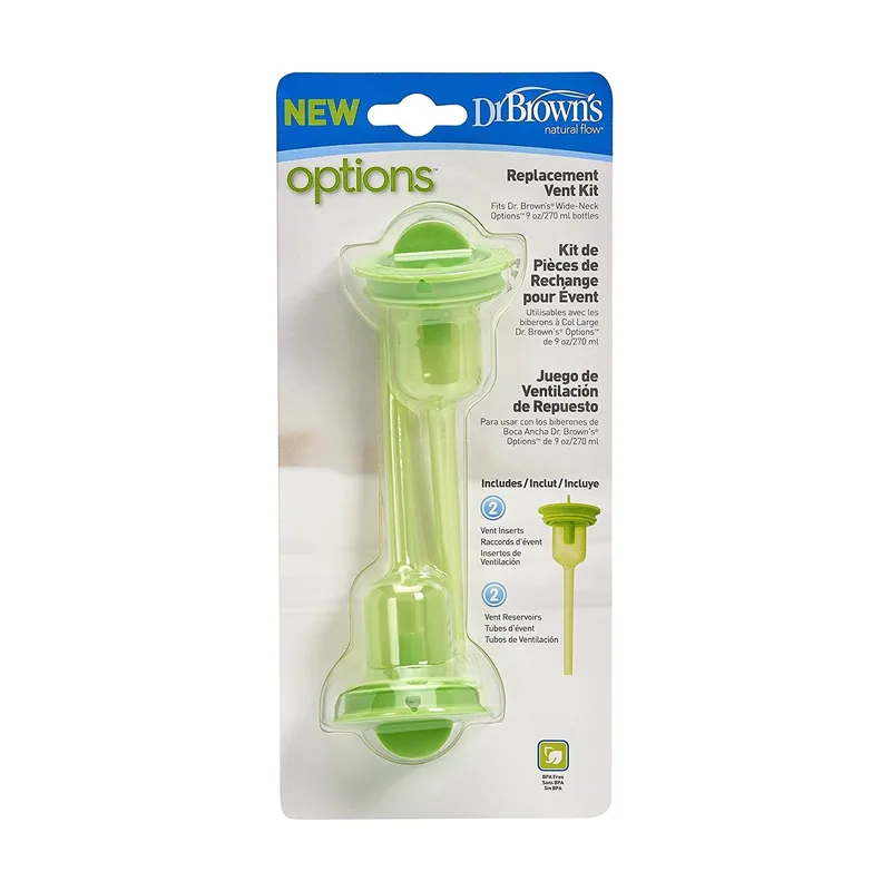 Dr. Brown's Kit de Recambio Natural Flow Options Boca Ancha