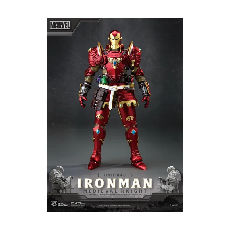 Beast Kingdom Figura Dynamic8H Marvel Iron Man Caballero Medieval