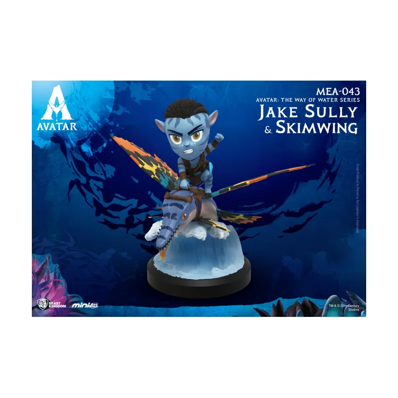 Beast Kingdom Figura Mini Egg Attack Avatar 2 Jake Sully Y Skimwing
