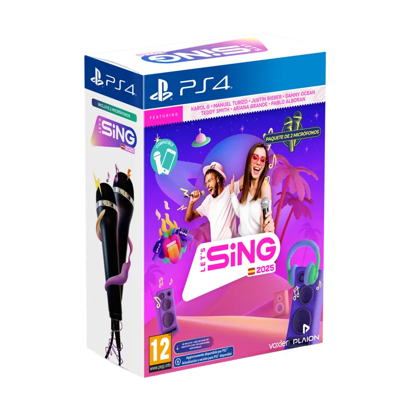 Ravenscourt Let's Sing 2025 + 2 Micrófonos PS4