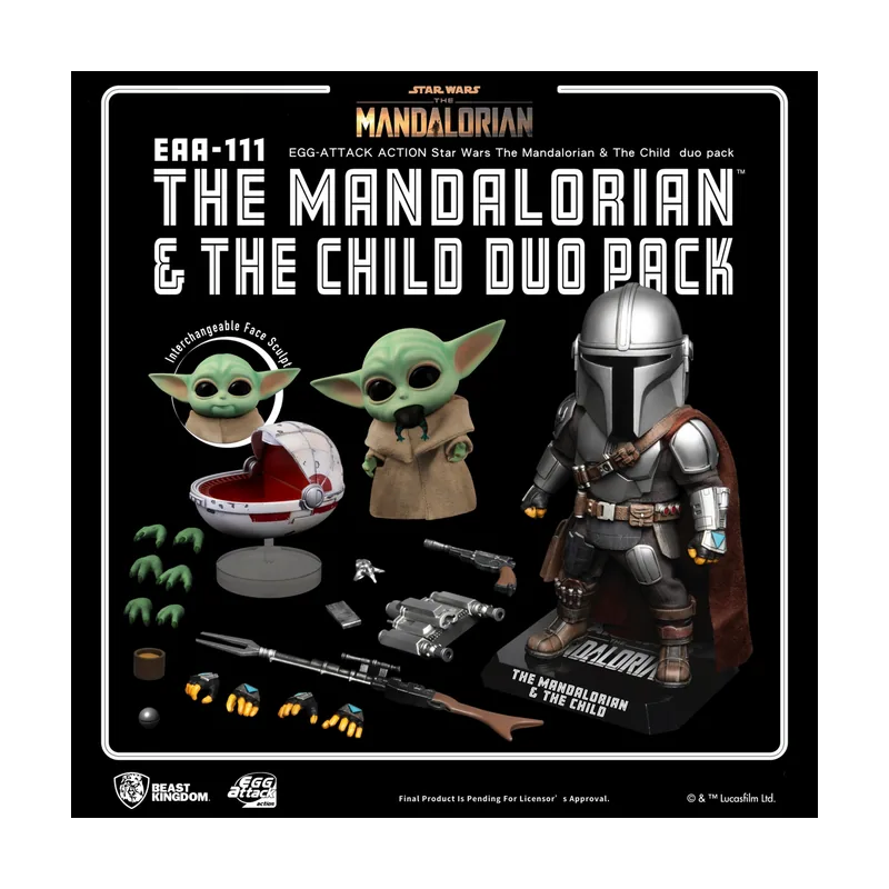 Beast Kingdom Figura Egg Attack Star Wars The Mandalorian Y The Child