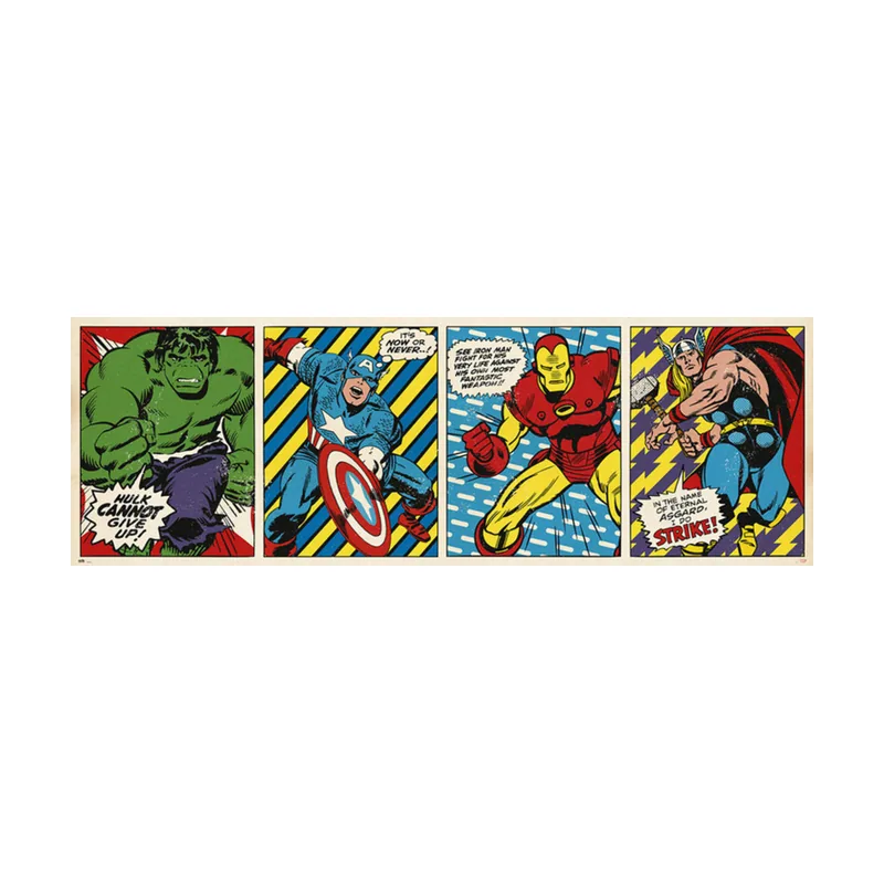 Erik Editores Poster Puerta Marvel Comics Triptico