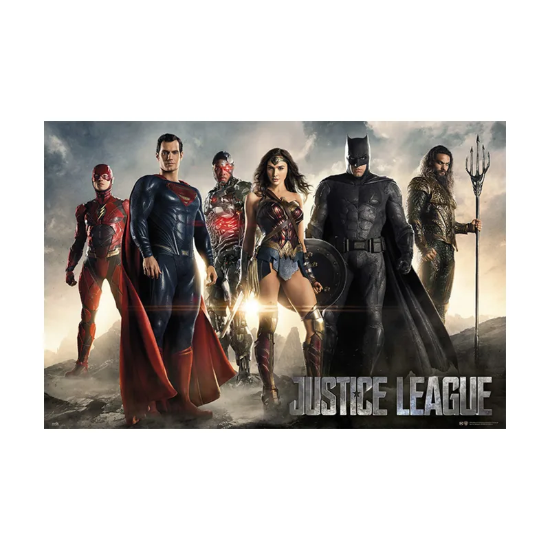 Erik Editores Poster DC Comics Liga De La Justicia Personajes Pelicula
