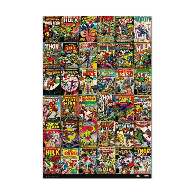 Erik Editores Poster Marvel Portadas Clasicas