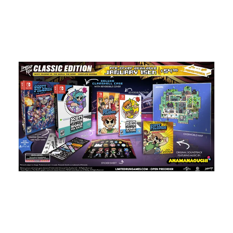 Limited Run Scott Pilgrim Vs. The World The Game Edición Clásica Switch
