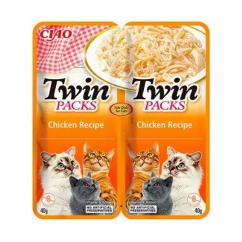 Churu Cat Twin Packs Receta Pollo Complemento Alimenticio 12x80g