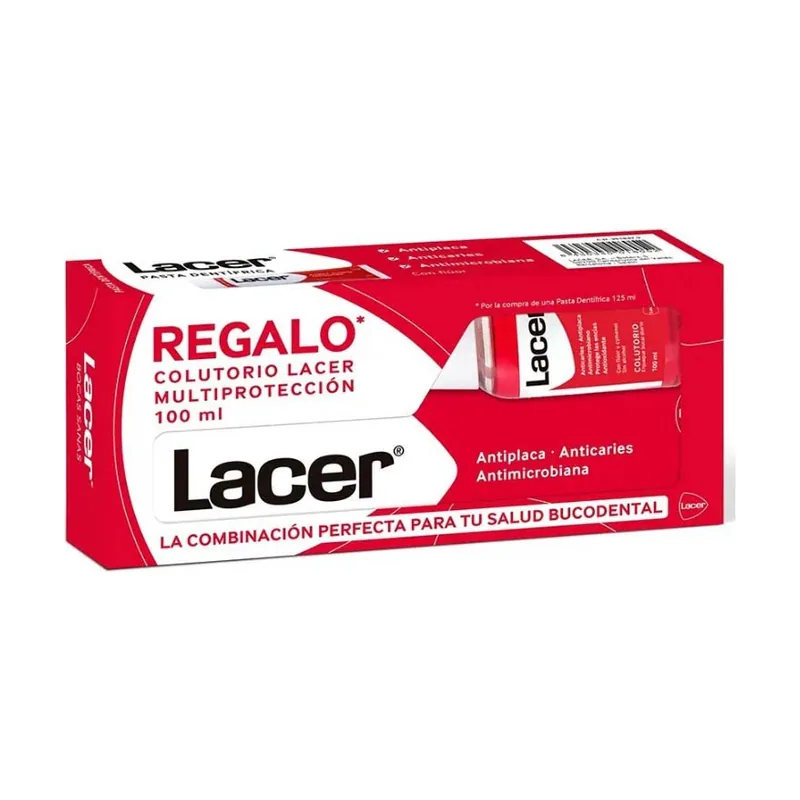 Lacer Pasta Dental con Flúor Anticaries 125ml + Colutorio 100ml