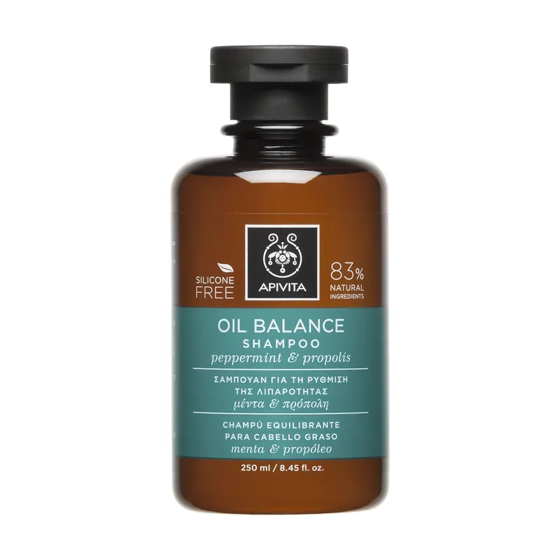 Apivita Champú Equilibrante Cabello Graso Menta y Propóleo 250ml