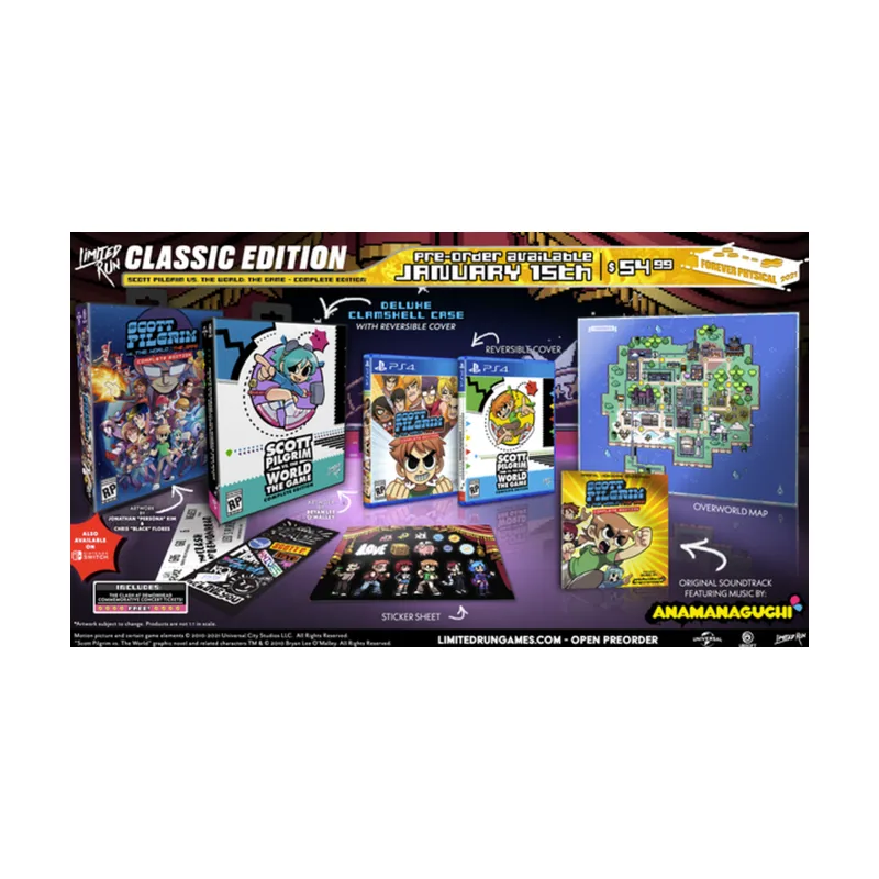 Limited Run Scott Pilgrim Vs. The World The Game