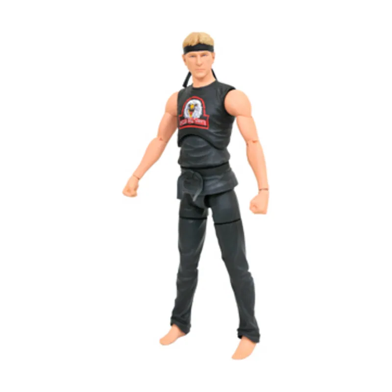 Diamond Comics Distributors Johnny Lawrence Eagle Fang Figura 18 cm Cobra Kai Previews Exclusive Re-Run